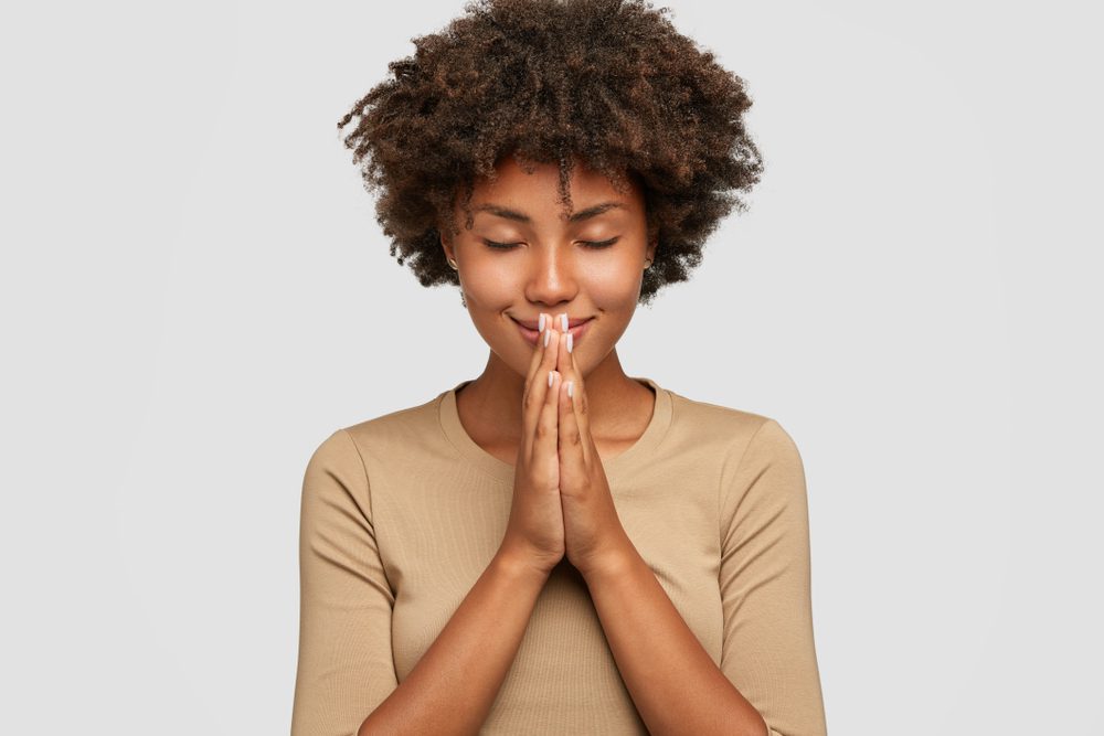 woman meditation about her recovery 