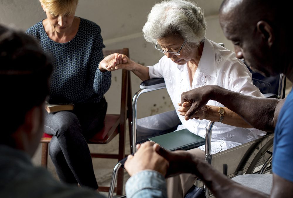 prayer group in addiction center