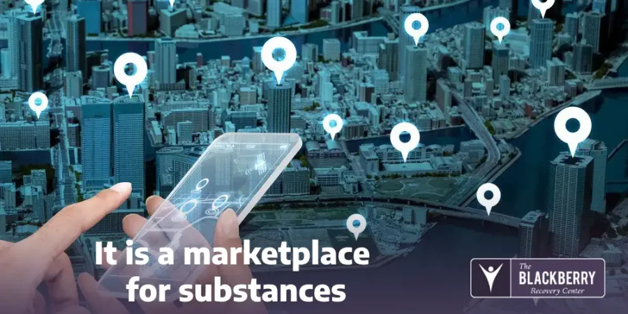 It is a marketplace for substances
